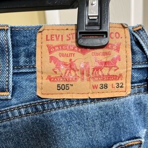 Levi’s, men’s 505 jeans, size 38‎ x 32, blue